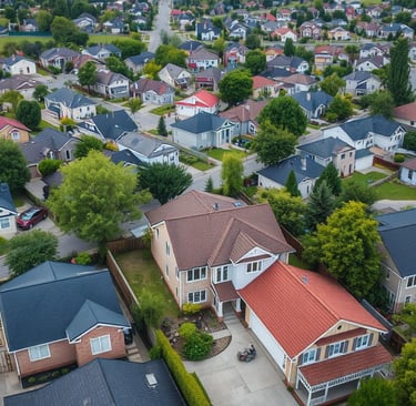 Aerial residential photos