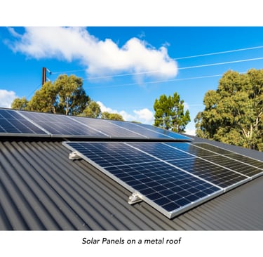 Solar power on a roof