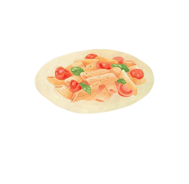 a plate of pasta