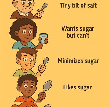 Zayera's sweetness scale based on rice porridge