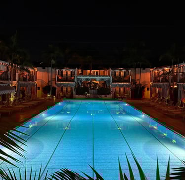 the Lafayette hotel pool