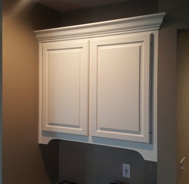 American Painting Specialist Fort Wayne, Indiana. Existing Kitchen Cabinetry Repainted.
