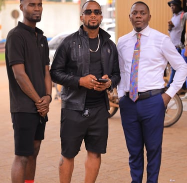 Ali Muzungu with presidential candidate david 