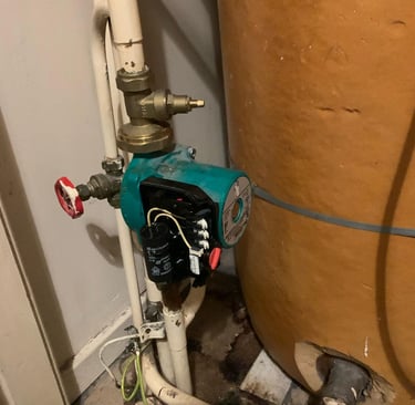 boiler installed by axm plumbing at a hereford home