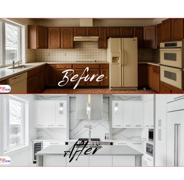 Before and after by Kitchenfix Screwfix 