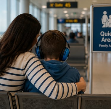 Supporting an autistic child during a travel meltdown