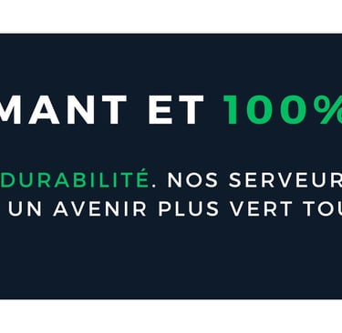Un site web performant et 100% écoresponsable