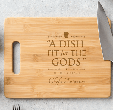 Dish Fit For The Gods Custom Cutting Board
