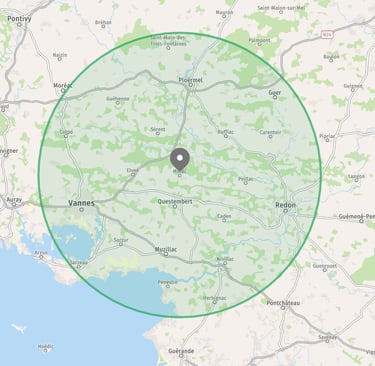 Questembert, Malansac, Elven, Saint Nolff, Malestroit