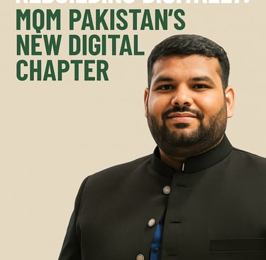 Nadir Qureshi Leading Digital Team MQM Pakistan 