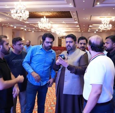 Nadir Qureshi working with Federal Minister Syed Mustafa Kamal on digital health strategy