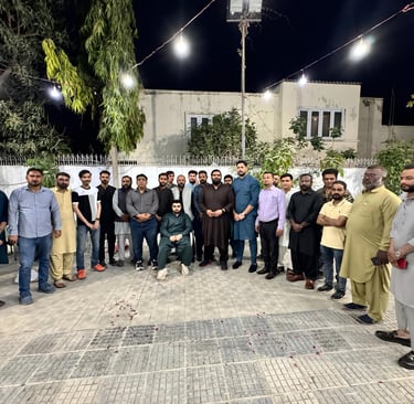 Nadir Qureshi with Digital Team MQM Pakistan 
