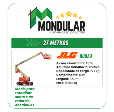 Plataforma elevatória JLG 800aj MONDULAR