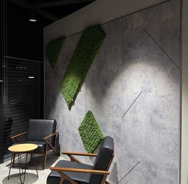 Individualizuotos akustinės plokštės DECOSONA, pritaikytos interjero sprendimams