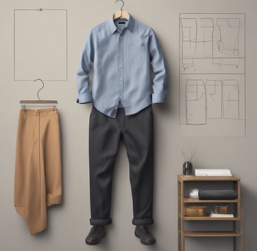 A close-up of a stylish t-shirt with a unique design.