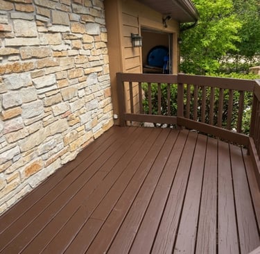 Cherek Painting Stains Deck in Madison, WI