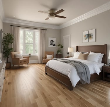 An array of tools used for hardwood floor refinishing.