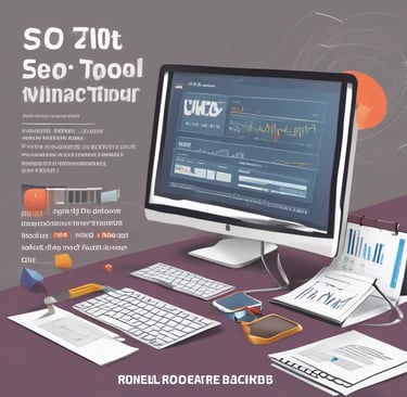 A collection of elegant SEO tools displayed on a sleek desk.