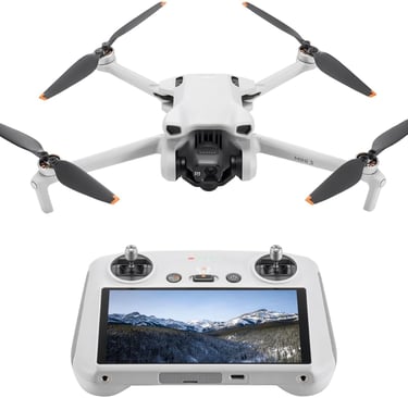 DJI Mini 3 (DJI RC), Lightweight 3x Mechanical Gimbal Drones