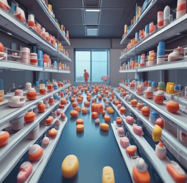 Three people are in a meeting room. One person is standing and pointing to a whiteboard filled with diagrams and flowcharts, while the other two are seated at a table with laptops and notebooks. The atmosphere appears focused and collaborative.
