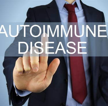 man point to autoimmune