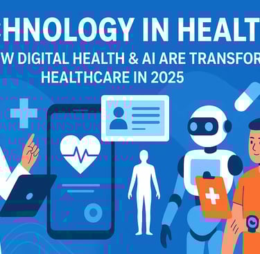 Digital health & AI transforming healthcare with telemedicine, wearables, and AI-powered diagnostics