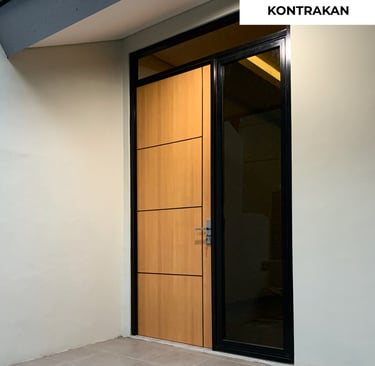 Pintu SWP lapisan HPL untuk proyek kontrakan