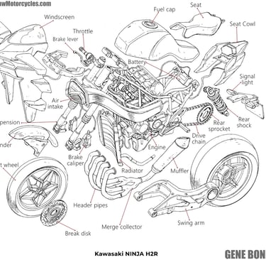 Kawasaki Ninja H2R explosive scheme