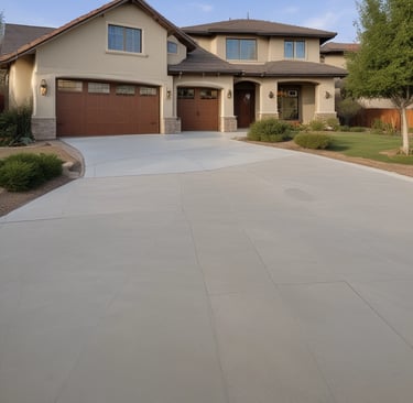 concrete home in Madera
