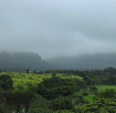 Natural view Igatpuri from Lakefield Apartments