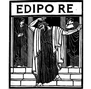 Adolfo de Carolis illustrated Romagnioli's translation of Sophocles' plays in 1929.