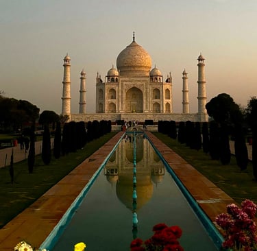 The Taj Mahal in the twilight