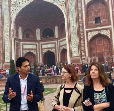 Muzammil leading a tour of the Taj Mahal for Honorable Julia Gillard, the 27th Prime Minister of Australia