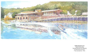 Painting of the new boathouse