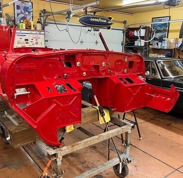 XKE (e-type) being fully restored