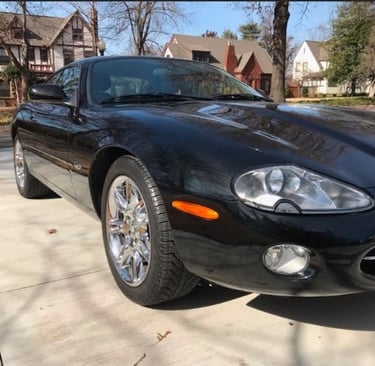 A beautiful BLACK XK8 Coupe, in Tulsa Oklahoma
