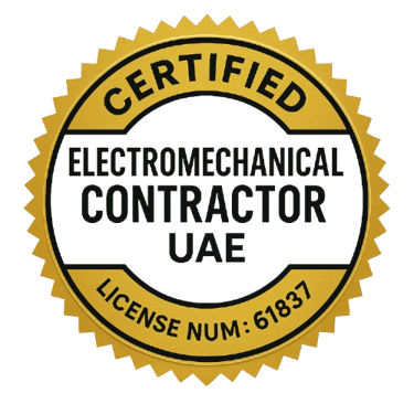 Certified Electromechanical Contractor UAE badge