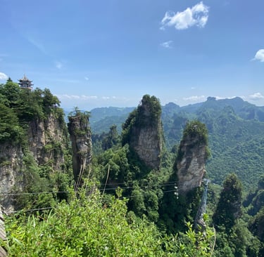 a mountain view of a mountain range with a view of the mountains avatar mountains china