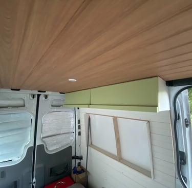 painted overhead cabinet 