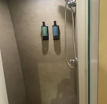 grey styled bathroom 