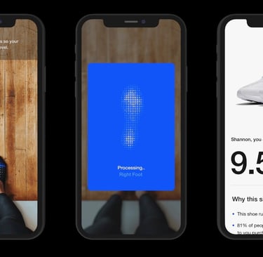 Adidas e Nike: Tênis e Tamanhos em 3D