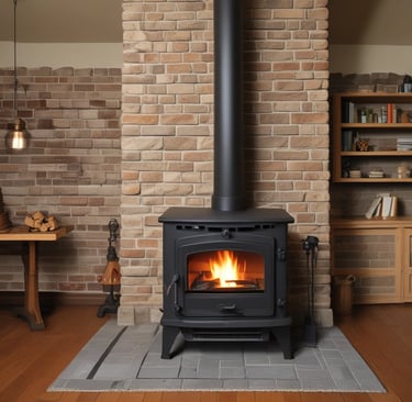 A person wearing a uniform and cap is sweeping a set of stone stairs with a long-handled broom. The background shows part of a building wall with iron railings alongside the stairs.