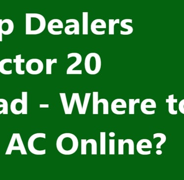 AC Scrap Dealers Near Sector 20 Faridabad - Where to Sell Old AC Online?