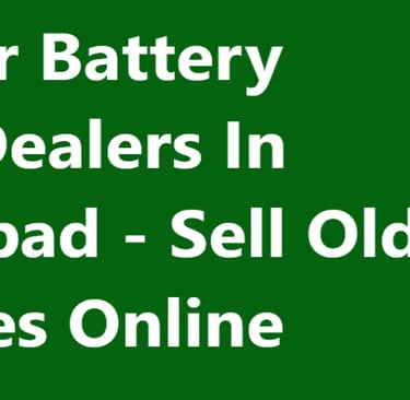 Inverter Battery Scrap Dealers In Ghaziabad - Sell Old Batteries Online