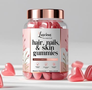 hair skin nails biotin gummies