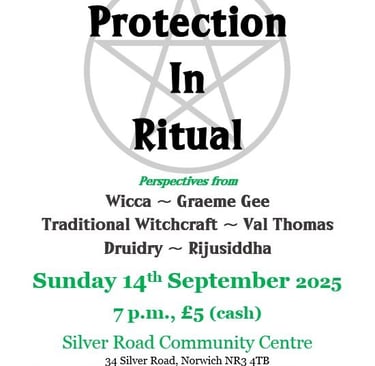 Protection in ritual flyer