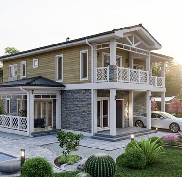casa steel framing en dos plantas