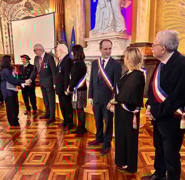 English Architect Nita Sharma practicing in France at her French Nationality ceremony