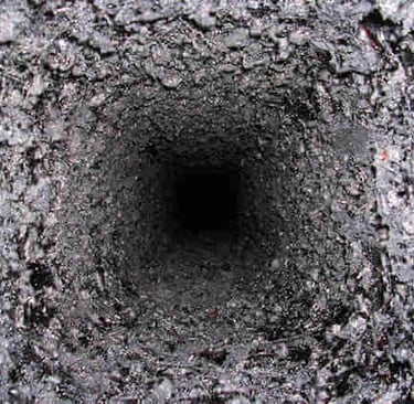 Bistre Départ de feu de conduit Ramonage Stef-flam nantes vertou reze