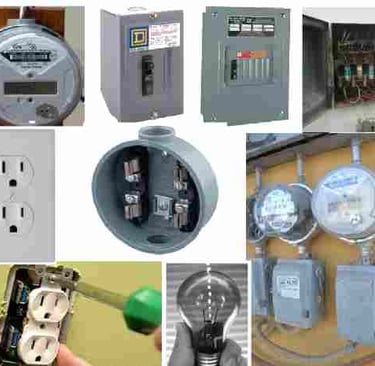 medidores, centro de carga electricista